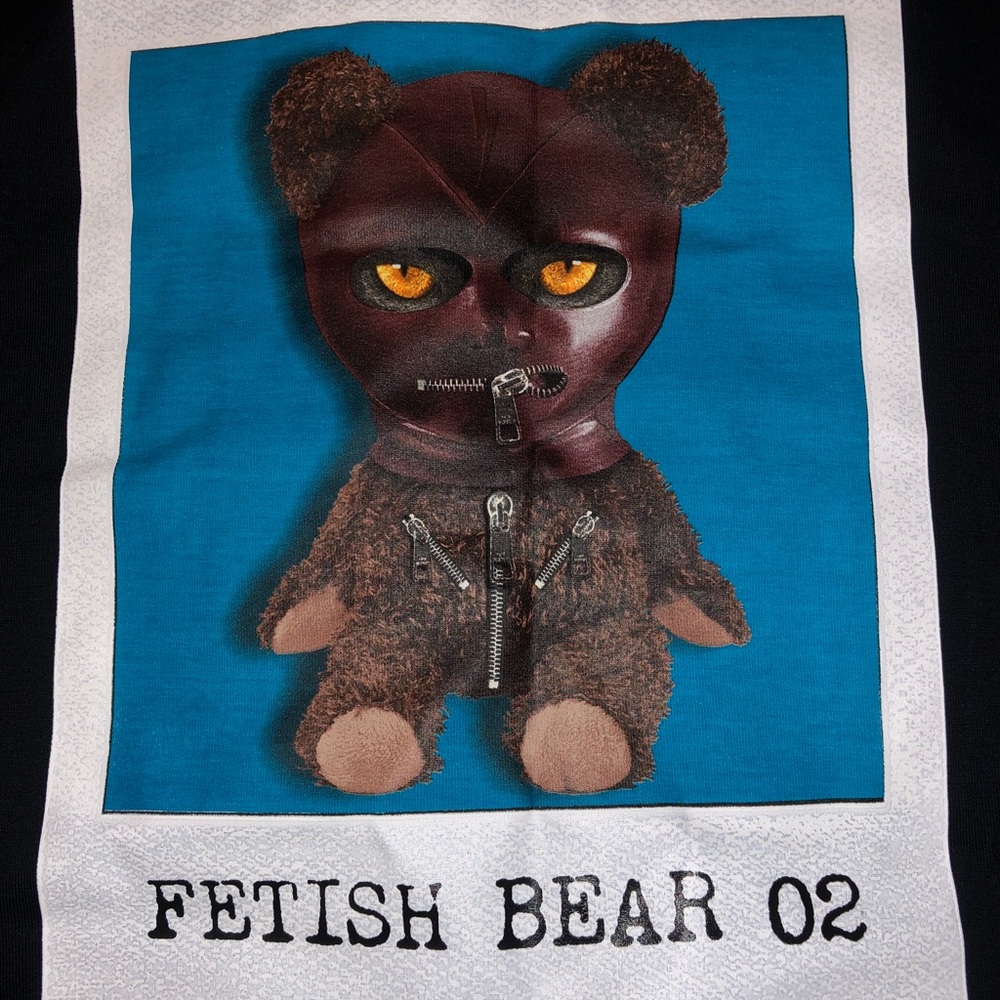 Neil Barrett Men's Black Fetish Bear 02 T-shirt - Picture 7 of 8